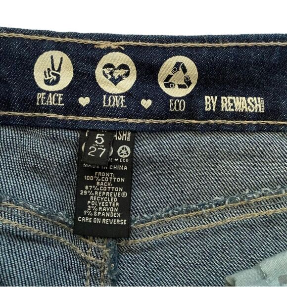 NWT Rewash High Rise Mom Jeans Women's Size 5/27 Stovepipe Button Fly Retro - Picture 11 of 13